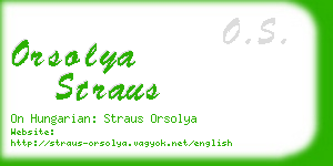 orsolya straus business card